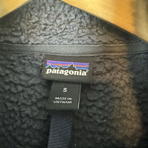 PATAGONIA Sweater Womens S Grey‎ 1/4 Zip Sherpa Fleece Jacket Sweatshirt - Picture 6 of 7